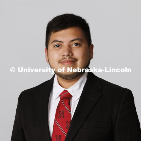 Studio portrait of Osvaldo Palma Vargas, ASEM New Student Enrollment Orientation Leaders. December 10, 2021. Photo by Craig Chandler / University Communication.